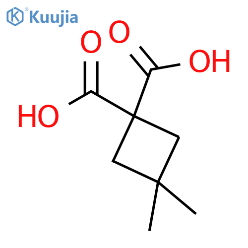 3,3-dimethylcyclobutane-1,1-dicarboxylic acid structure