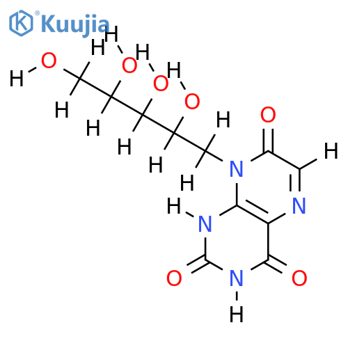 7-oxo-N(8)-(D-ribityl)-7,8-dihydrolumazin structure