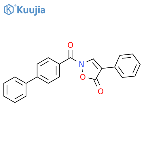 2-([1,1′-Biphenyl]-4-ylcarbonyl)-4-phenyl-5(2H)-isoxazolone structure