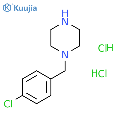 1-(4-Chlorobenzyl)piperazine dihydrochloride structure