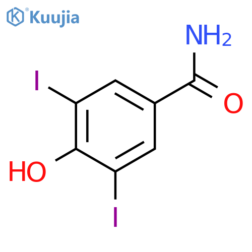 3,5-Diiodo-4-hydroxybenzamide structure