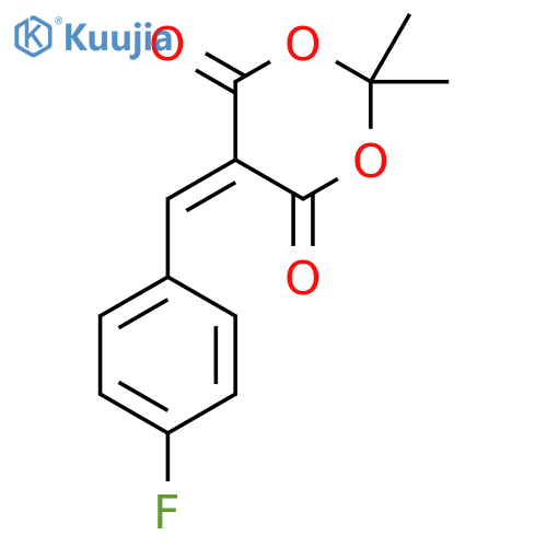 1,3-Dioxane-4,6-dione, 5-[(4-fluorophenyl)methylene]-2,2-dimethyl- structure