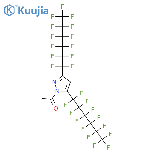 1-ACETYL-3,5-BIS(PERFLUOROHEXYL)PYRAZOLE structure