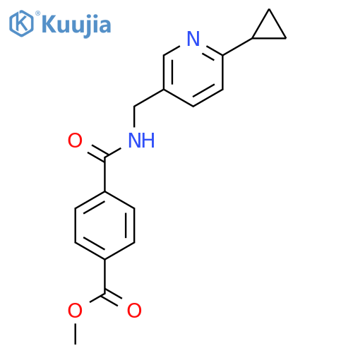 methyl 4-{(6-cyclopropylpyridin-3-yl)methylcarbamoyl}benzoate structure