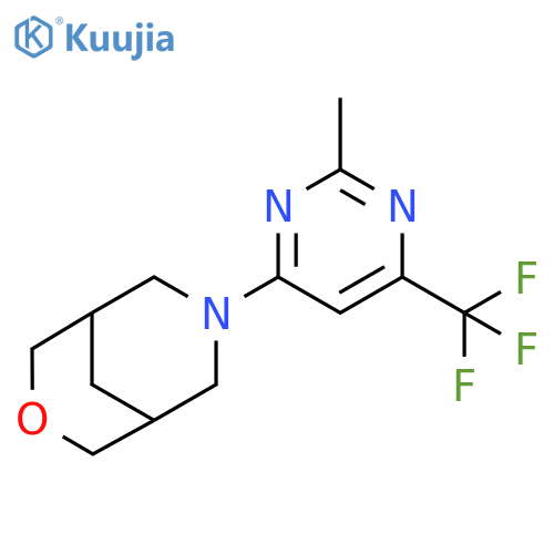 7-2-methyl-6-(trifluoromethyl)pyrimidin-4-yl-3-oxa-7-azabicyclo3.3.1nonane structure