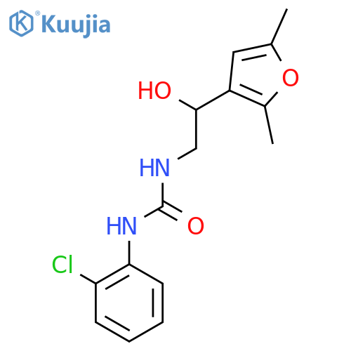1-(2-chlorophenyl)-3-[2-(2,5-dimethylfuran-3-yl)-2-hydroxyethyl]urea structure