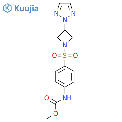 methyl N-(4-{3-(2H-1,2,3-triazol-2-yl)azetidin-1-ylsulfonyl}phenyl)carbamate structure