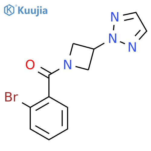 2-1-(2-bromobenzoyl)azetidin-3-yl-2H-1,2,3-triazole structure