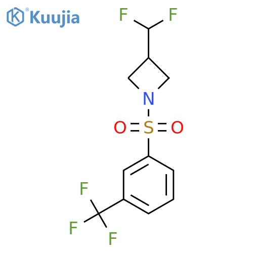 3-(difluoromethyl)-1-3-(trifluoromethyl)benzenesulfonylazetidine structure