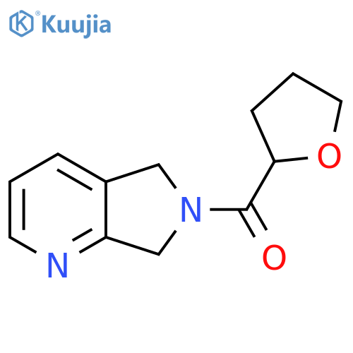 6-(oxolane-2-carbonyl)-5H,6H,7H-pyrrolo3,4-bpyridine structure