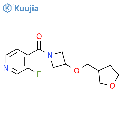 Methanone, (3-fluoro-4-pyridinyl)[3-[(tetrahydro-3-furanyl)methoxy]-1-azetidinyl]- structure