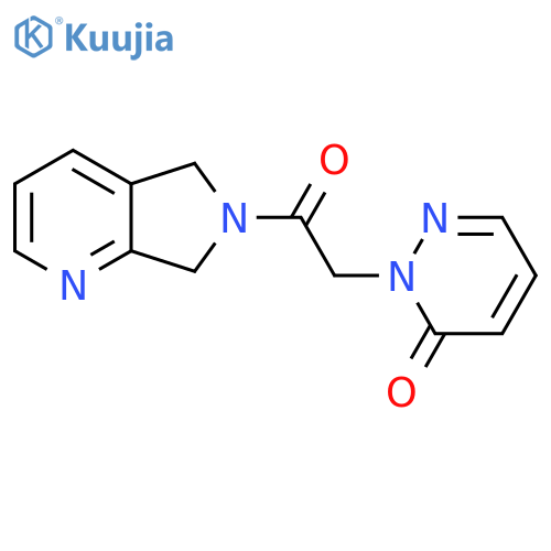 2-(2-oxo-2-{5H,6H,7H-pyrrolo3,4-bpyridin-6-yl}ethyl)-2,3-dihydropyridazin-3-one structure