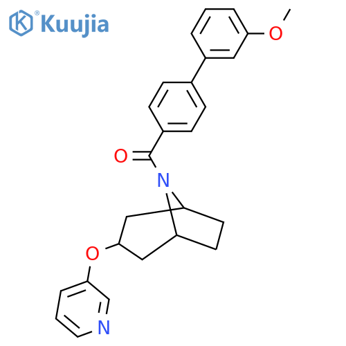 8-{3'-methoxy-1,1'-biphenyl-4-carbonyl}-3-(pyridin-3-yloxy)-8-azabicyclo3.2.1octane structure