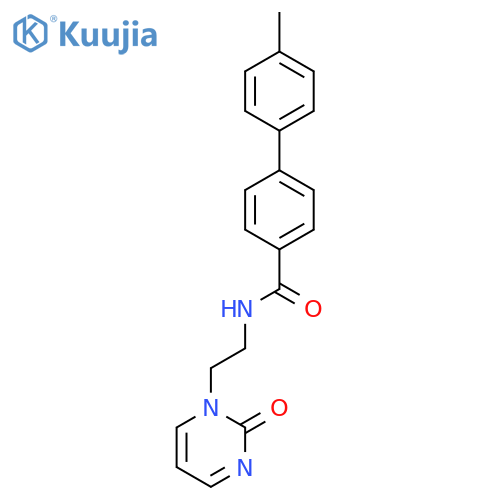 4'-methyl-N-2-(2-oxo-1,2-dihydropyrimidin-1-yl)ethyl-1,1'-biphenyl-4-carboxamide structure