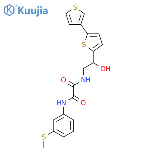 N-(2-{[2,3'-bithiophene]-5-yl}-2-hydroxyethyl)-N'-[3-(methylsulfanyl)phenyl]ethanediamide structure