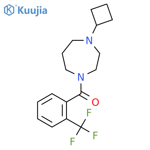 1-cyclobutyl-4-2-(trifluoromethyl)benzoyl-1,4-diazepane structure