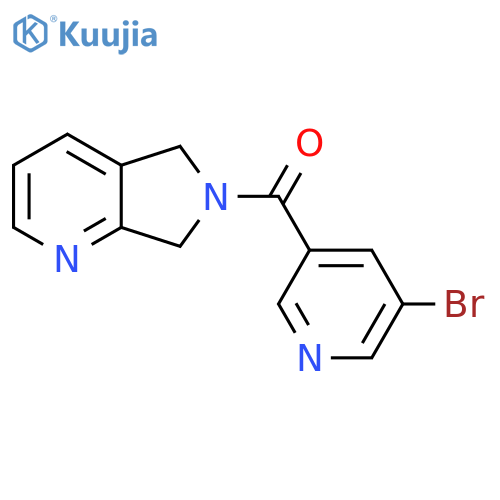 3-bromo-5-{5H,6H,7H-pyrrolo3,4-bpyridine-6-carbonyl}pyridine structure