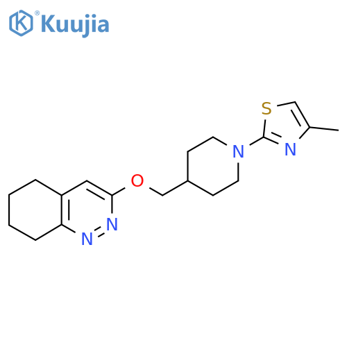 3-{1-(4-methyl-1,3-thiazol-2-yl)piperidin-4-ylmethoxy}-5,6,7,8-tetrahydrocinnoline structure