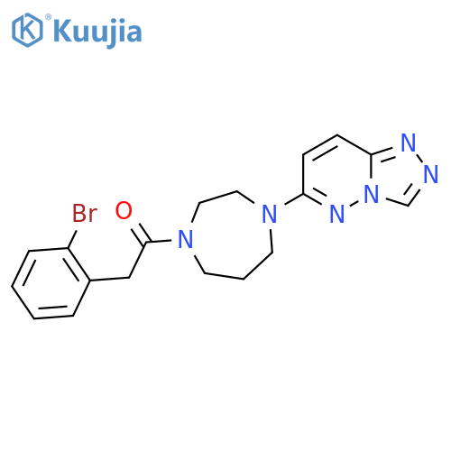 2-(2-bromophenyl)-1-(4-{1,2,4triazolo4,3-bpyridazin-6-yl}-1,4-diazepan-1-yl)ethan-1-one structure
