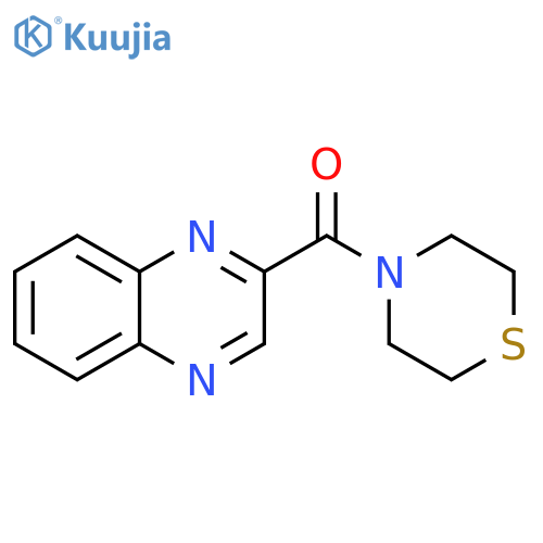 2-(thiomorpholine-4-carbonyl)quinoxaline structure