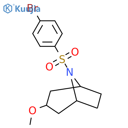 (1R,5S)-8-((4-bromophenyl)sulfonyl)-3-methoxy-8-azabicyclo[3.2.1]octane structure