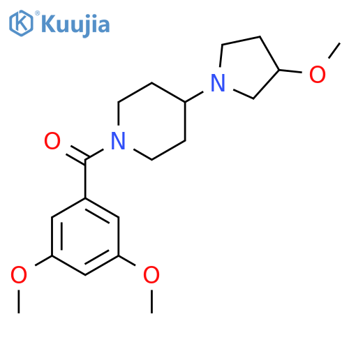 1-(3,5-dimethoxybenzoyl)-4-(3-methoxypyrrolidin-1-yl)piperidine structure
