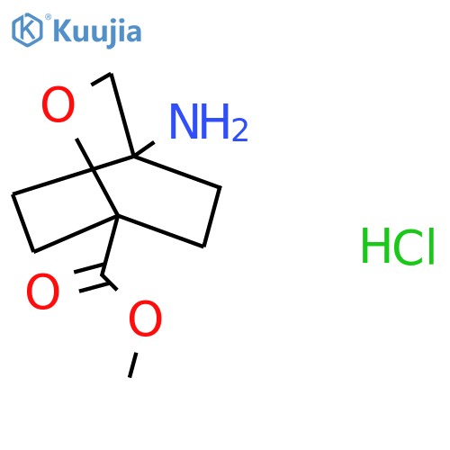 Methyl 4-amino-2-oxabicyclo[2.2.2]octane-1-carboxylate hydrochloride structure