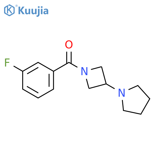 1-1-(3-fluorobenzoyl)azetidin-3-ylpyrrolidine structure