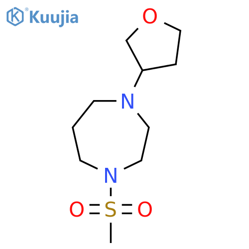1-methanesulfonyl-4-(oxolan-3-yl)-1,4-diazepane structure
