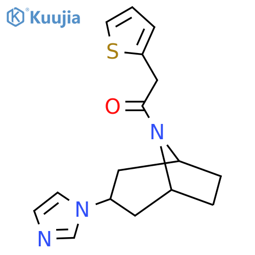 1-3-(1H-imidazol-1-yl)-8-azabicyclo3.2.1octan-8-yl-2-(thiophen-2-yl)ethan-1-one structure
