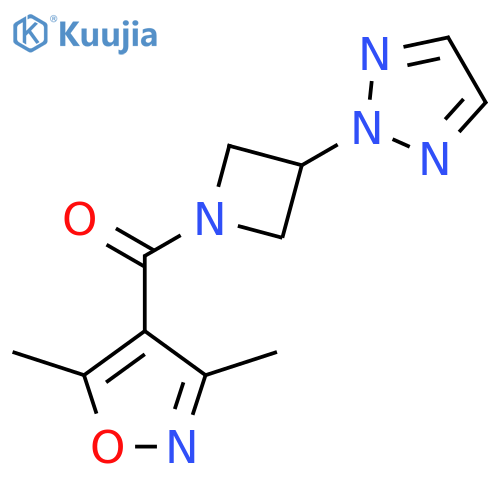2-1-(3,5-dimethyl-1,2-oxazole-4-carbonyl)azetidin-3-yl-2H-1,2,3-triazole structure