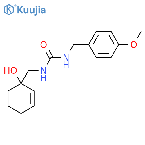 3-(1-hydroxycyclohex-2-en-1-yl)methyl-1-(4-methoxyphenyl)methylurea structure