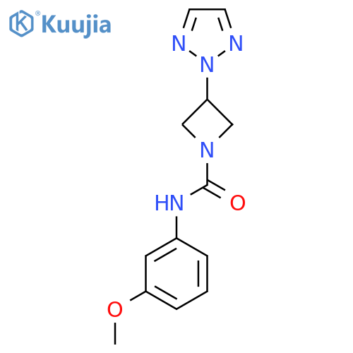 N-(3-methoxyphenyl)-3-(2H-1,2,3-triazol-2-yl)azetidine-1-carboxamide structure
