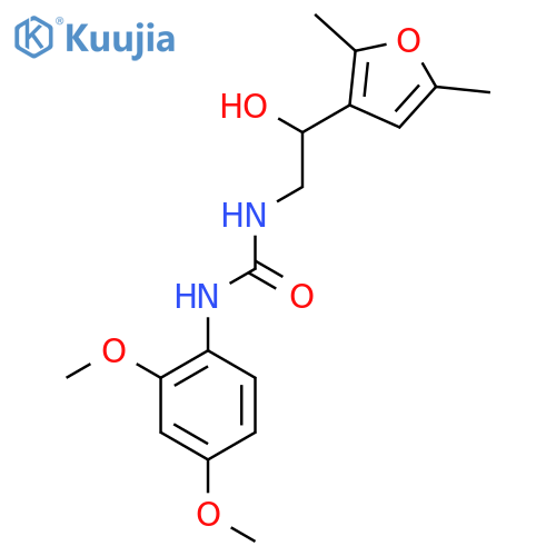 1-(2,4-dimethoxyphenyl)-3-[2-(2,5-dimethylfuran-3-yl)-2-hydroxyethyl]urea structure