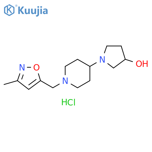 1-{1-(3-methyl-1,2-oxazol-5-yl)methylpiperidin-4-yl}pyrrolidin-3-ol dihydrochloride structure