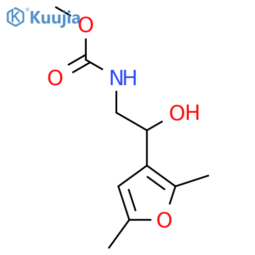 methyl N-[2-(2,5-dimethylfuran-3-yl)-2-hydroxyethyl]carbamate structure