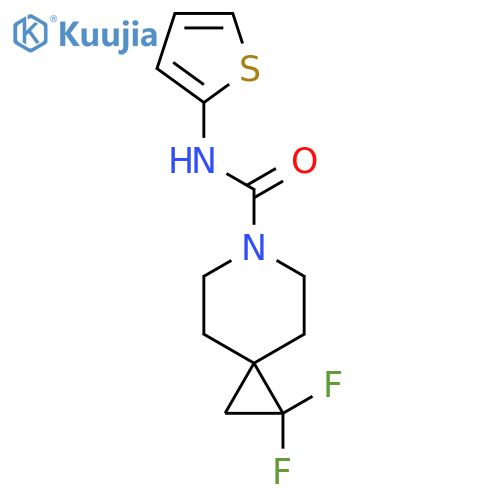 1,1-difluoro-N-(thiophen-2-yl)-6-azaspiro2.5octane-6-carboxamide structure