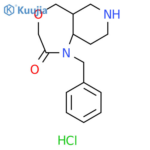 1-benzyl-decahydropyrido[4,3-e][1,4]oxazepin-2-one hydrochloride structure