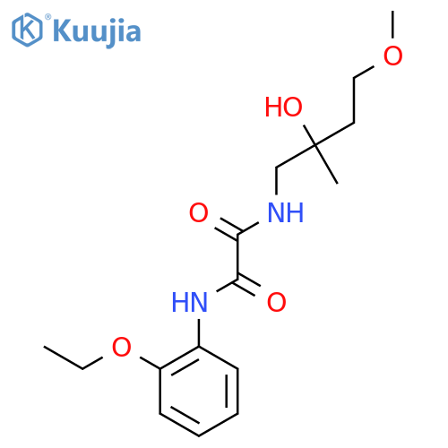 N'-(2-ethoxyphenyl)-N-(2-hydroxy-4-methoxy-2-methylbutyl)ethanediamide structure