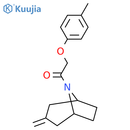 1-{3-methylidene-8-azabicyclo3.2.1octan-8-yl}-2-(4-methylphenoxy)ethan-1-one structure