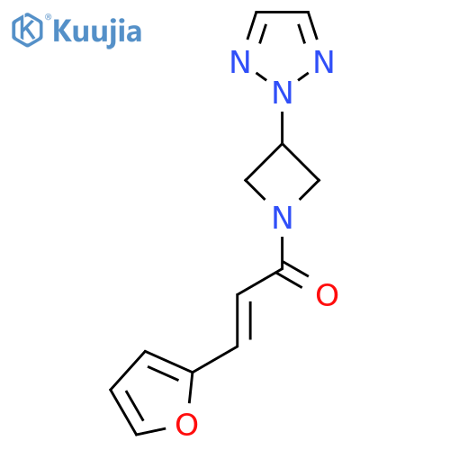 (2E)-3-(furan-2-yl)-1-[3-(2H-1,2,3-triazol-2-yl)azetidin-1-yl]prop-2-en-1-one structure