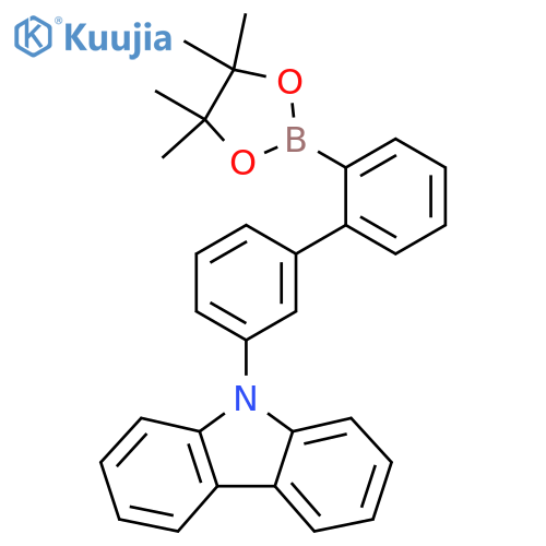9-(2'-(4,4,5,5-Tetramethyl-1,3,2-dioxaborolan-2-yl)-[1,1'-biphenyl]-3-yl)-9H-carbazole structure