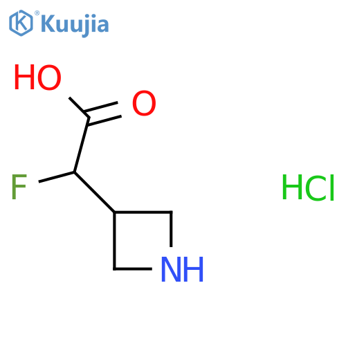 2-(Azetidin-3-yl)-2-fluoroacetic acid hydrochloride structure