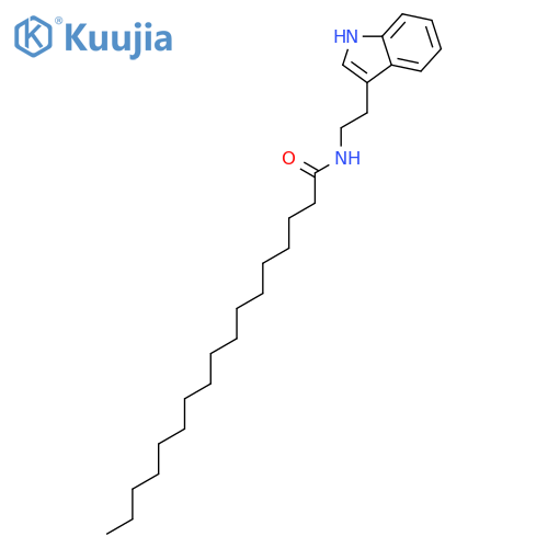 Heptadecanamide,N-[2-(1H-indol-3-yl)ethyl]- structure