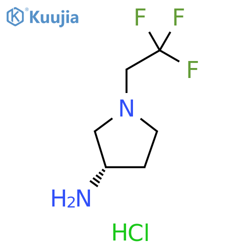 (3S)-1-(2,2,2-trifluoroethyl)pyrrolidin-3-amine;dihydrochloride structure