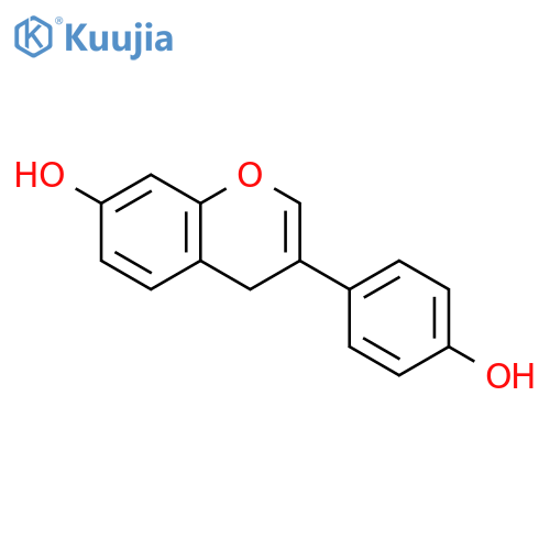 4H-1-BENZOPYRAN-7-OL, 3-(4-HYDROXYPHENYL)- structure