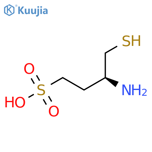 (3S)-3-Amino-4-mercapto-1-butanesulfonic Acid structure