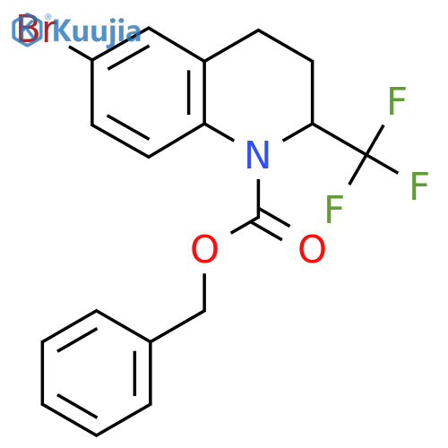 benzyl 6-bromo-2-(trifluoromethyl)-1,2,3,4-tetrahydroquinoline-1-carboxylate structure