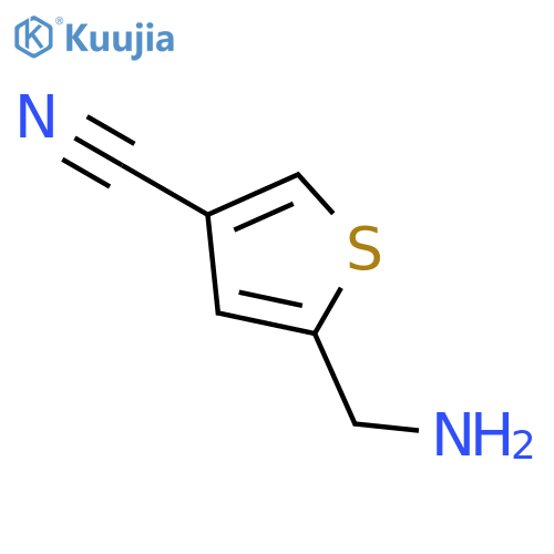 5-(aminomethyl)thiophene-3-carbonitrile structure