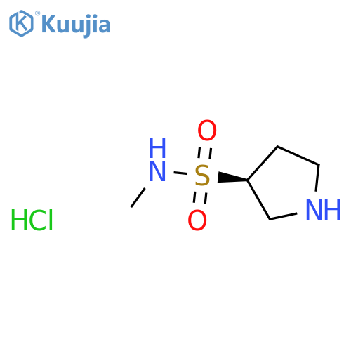 (3S)-N-methylpyrrolidine-3-sulfonamide hydrochloride structure